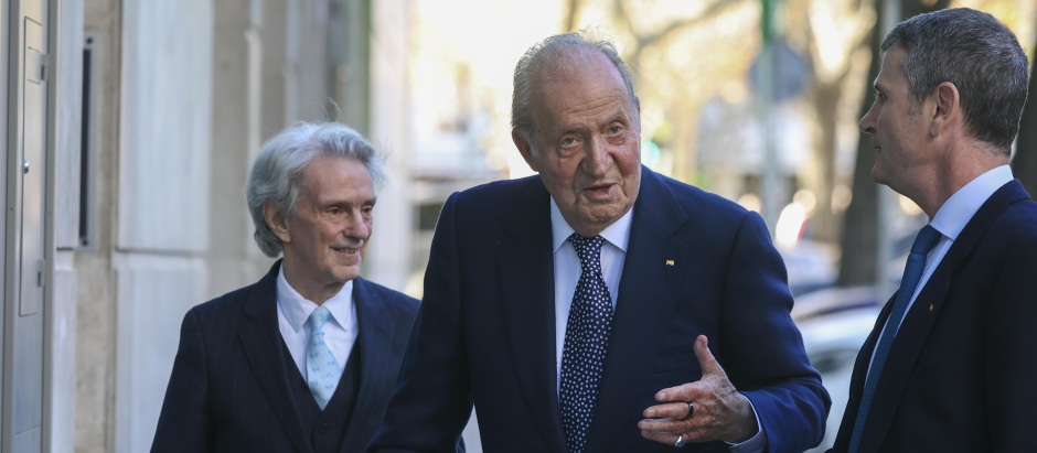 Emeritus King Juan Carlos I during 60 birthday of Elena de Borbon in Madrid on Wednesday December 20, 2023.