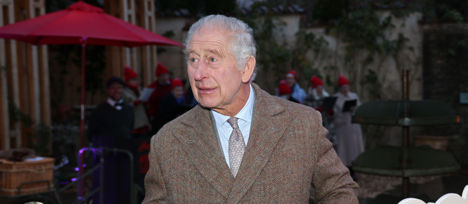 Britain's King Charles III ( during a festive themed 'Celebration of Craft' at Highgrove House in Tetbury