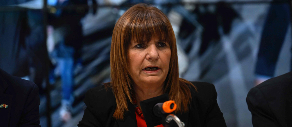 Patricia Bullrich, ministra de Seguridad del Gobierno de Javier Milei