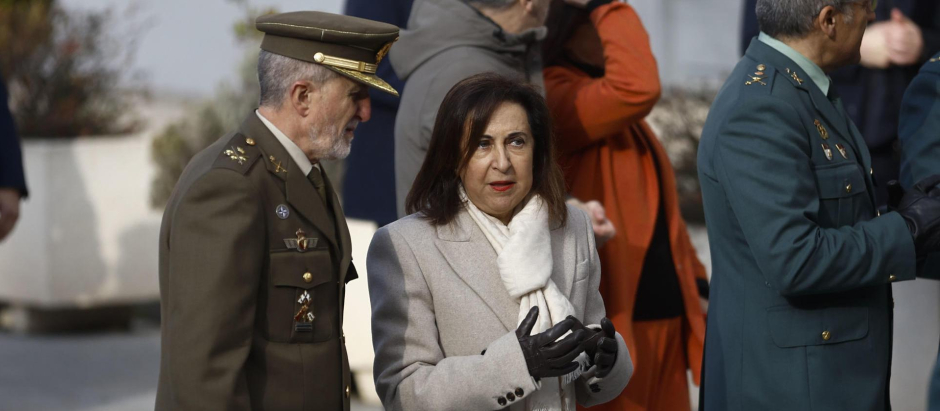 La ministra de Defensa, Margarita Robles, el pasado lunes en la toma de posesión del DAO de la Guardia Civil