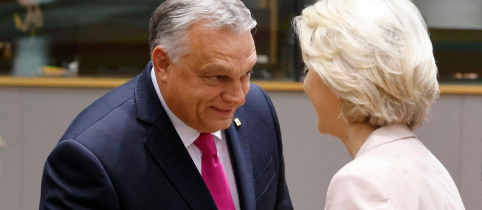 Viktor Orbán y Ursula von der Leyen
