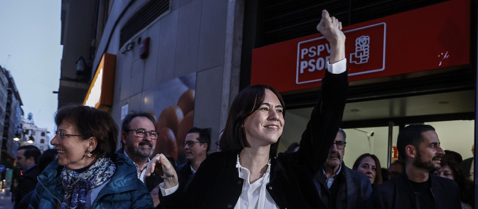 La ministra de Ciencia, Diana Morant, tras ser proclamada secretaria general del PSPV-PSOE