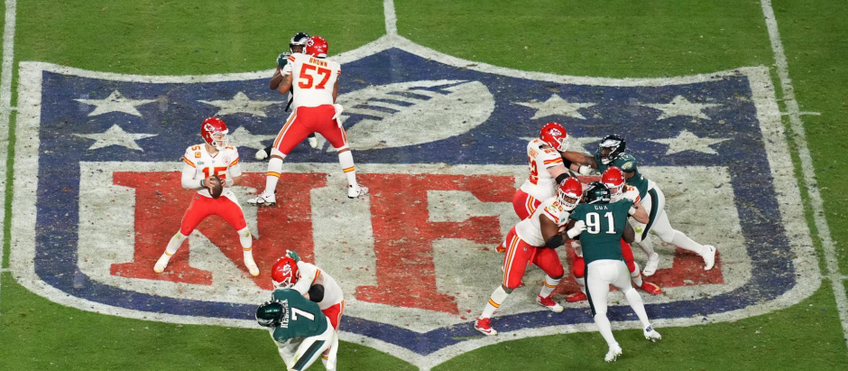 Imagen de la Super Bowl del año pasado entre Kansas City y Philadelphia