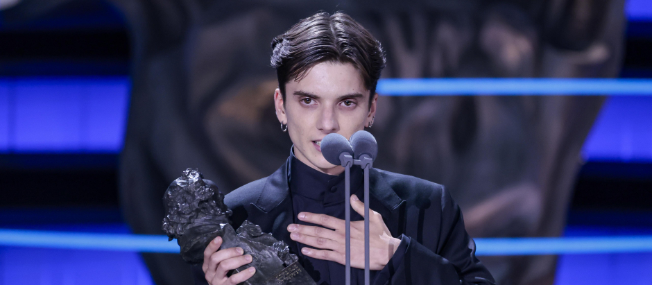 Matías Recalt, en su discurso de aceptación en los Premios Goya 2024