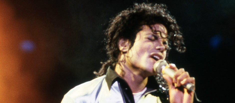 Michael Jackson actuando en Madrid en 1988