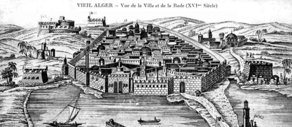 Plano de Argel en el siglo XVI