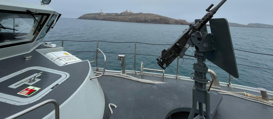 El patrullero Isla Pinto (P-84) vigila el archipiélago de las islas Chafarinas