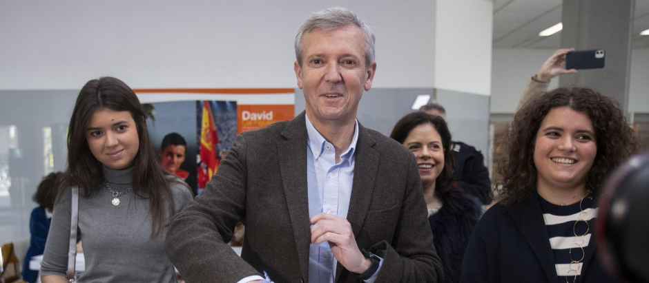 El presidente de la Xunta y candidato del PP a la reelección, Alfonso Rueda
