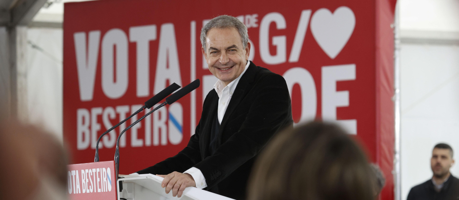 Zapatero, durante un mitin del PSdeG en Vigo el pasado viernes