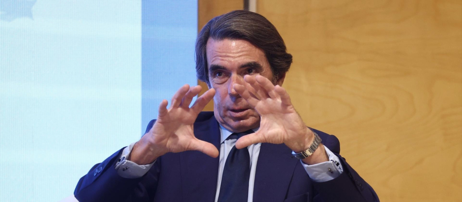 El expresidente del Gobierno y presidente de la Fundación FAES, José María Aznar