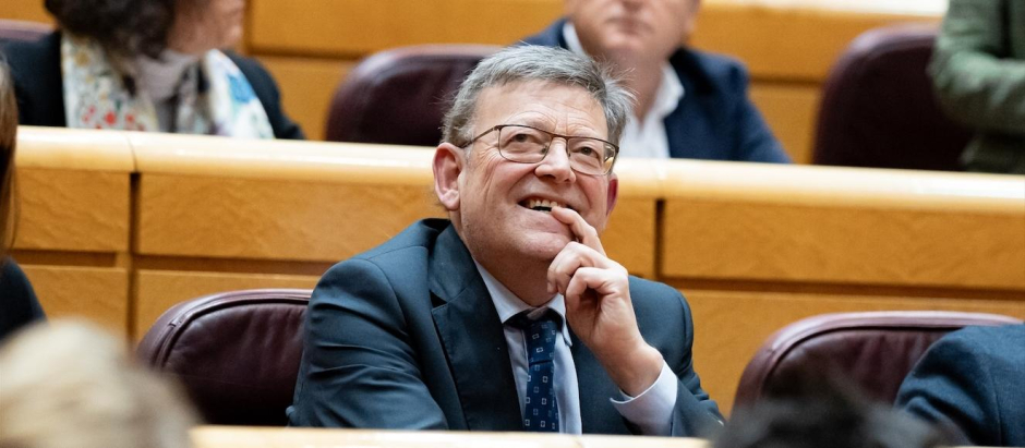 El expresidente de la Generalitat Ximo Puig, en el Senado