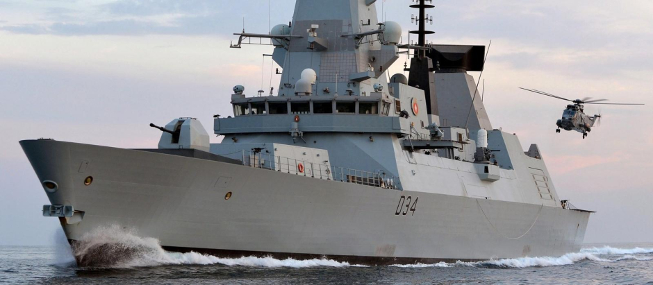 El destructor 'HMS Diamond' a su llegada a la base naval de Gibraltar, en una imagen de archivo
