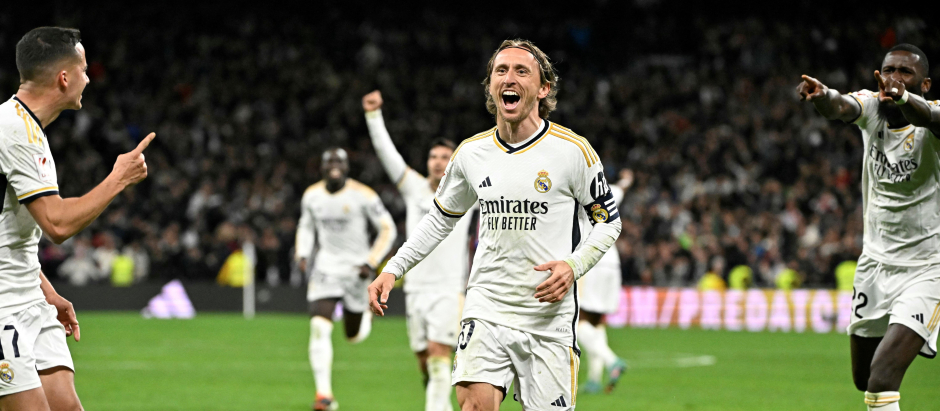 Luka Modric ha marcado el gol de la victoria del Real Madrid ante el Sevilla