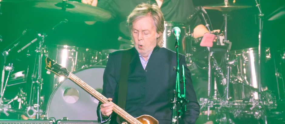Paul McCartney durante un concierto en octubre de 2023