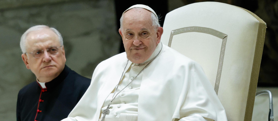 El Papa Francisco, durante la audiencia de este miércoles
