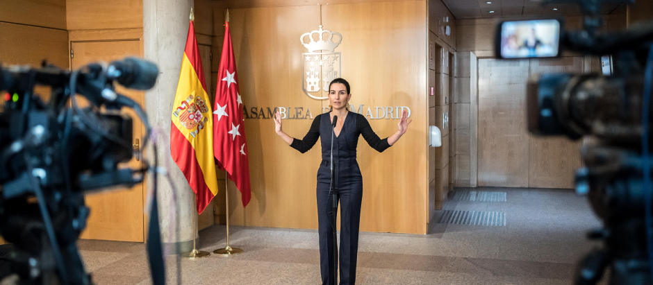 La portavoz de VOX en la Asamblea de Madrid, Rocío Monasterio.