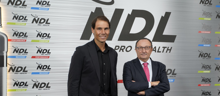El tenista Rafa Nadal acompañado de su nuevo socio.
