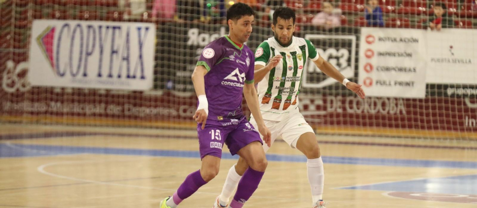 Lance del encuentro entre el Córdoba y el Palma Futsal