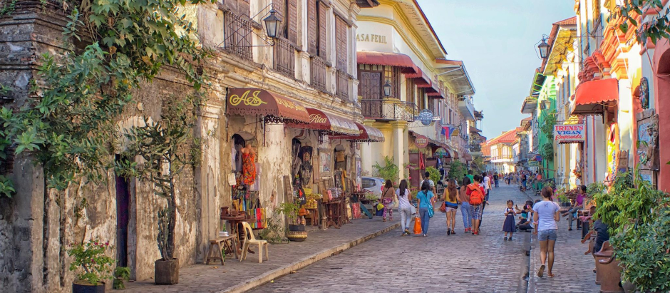 Calle Crisologo, Vigan, Filipinas
