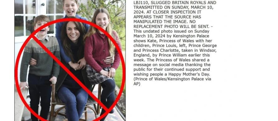 Las agencias retiran la foto de Kate Middleton de sus servidores