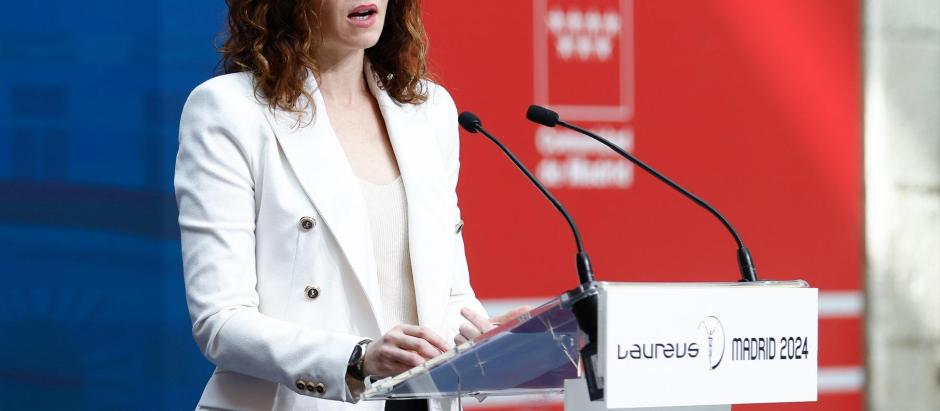 IsLa presidenta de la Comunidad de Madrid, Isabel Díaz Ayuso, durante un acto oficial