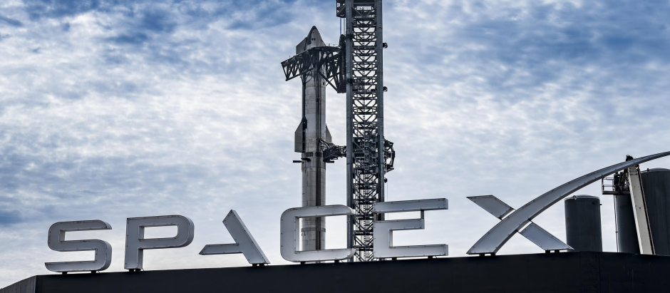 La nave Starship, esta semana en la plataforma de lanzamiento de SpaceX en Texas