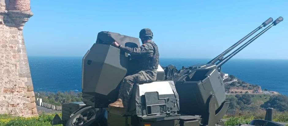 Unidad de artillería antiaérea del Ejército de Tierra en Canarias