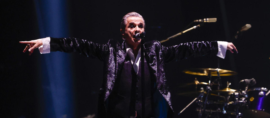 Dave Gahan, cantante de Depeche Mode, durante su concierto en Madrid el pasado 12 de marzo