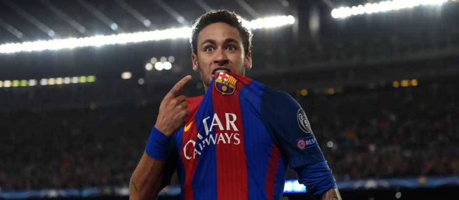 Neymar en su etapa en el Barcelona