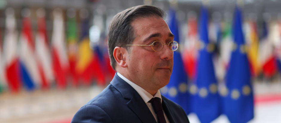 El ministro de Exteriores, José Manuel Albares, en Bruselas