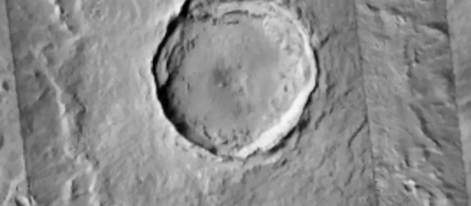 Cráter Corinto, en Marte