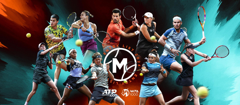 El Mutua Madrid Open ha dado a conocer la lista de jugadores inscritos al torneo