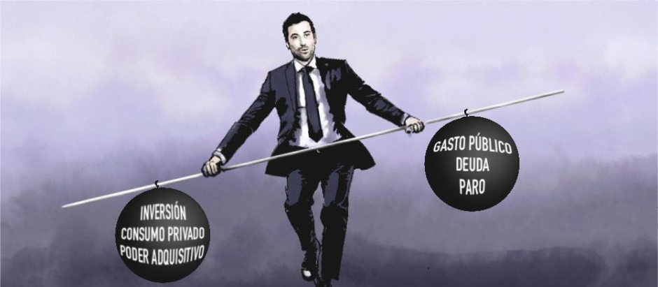 El ministro de Economía sigue subiendo el gasto público y la deuda y poniendo a España en una situación comprometida.