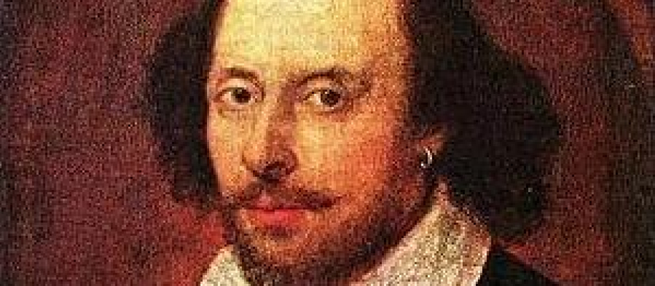 William Shakespeare en óleo sobre lienzo por John Taylor (1611)