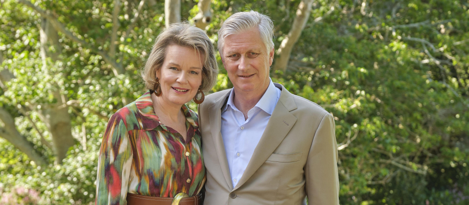 King Philippe and Queen Mathilde in South Africa. The couple visit the UNESCO World Heritage site Kirstenbosch on March 26, 2023.
