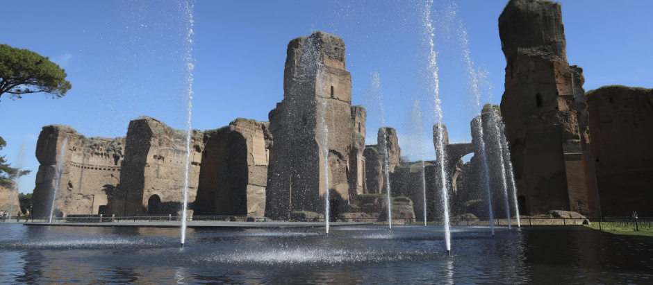El agua ha vuelto a brotar desde este jueves en las históricas termas de Caracalla de Roma 1.500 años después