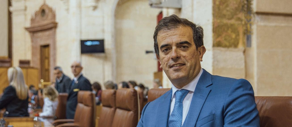 El diputado de Vox Antonio Sevilla, en el Parlamento de Andalucía