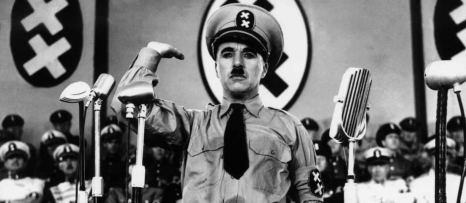 Chaplin en el papel del dictador Adenoid Hynkel