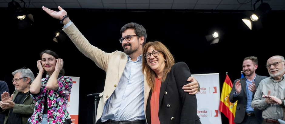 El líder de Izquierda Española, Guillermo del Valle, y la exportavoz socialista y miembro de Izquierda Española, Soraya Rodríguez