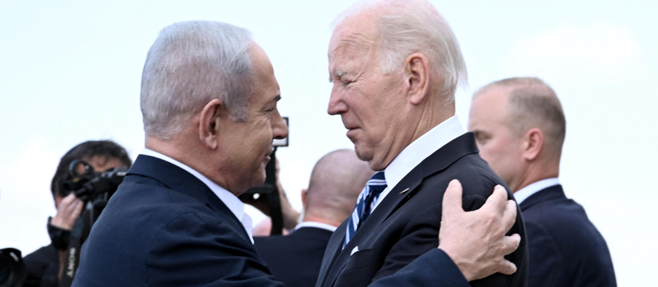 Benjamin Netanyahu y Joe Biden en una imagen de archivo