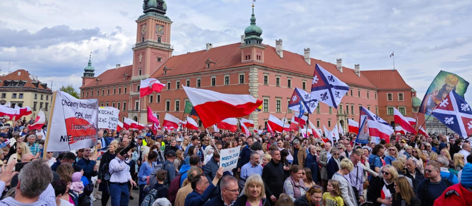 Marcha Nacional por la Vida en Varsovia