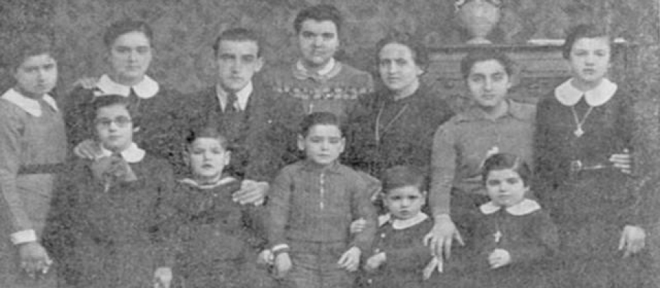 Antonio Tort y su familia