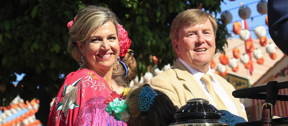 King Willem Alexander and Queen Maxima during Seville Fair on Friday, 10 May 2019.