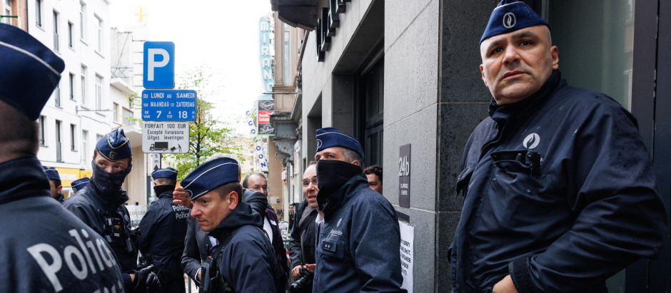 La policía trató de impedir la celebración de la Conferencia de los conservadores europeos en Bruselas