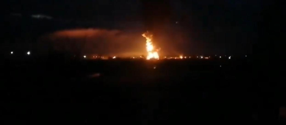 Explosión en el almacén de petróleo de la región de Smolensk