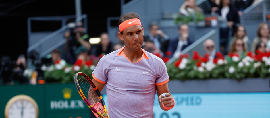 Rafael Nadal no dio opciones a Darwin Blanch en la primera ronda del Mutua Madrid Open