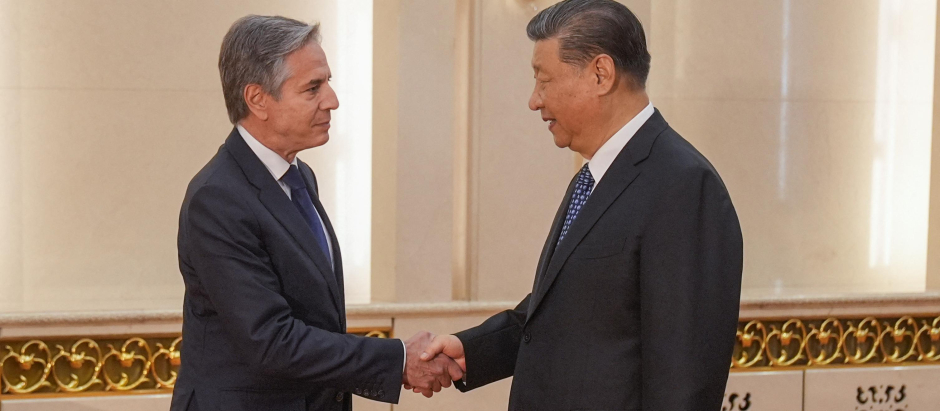Xi Jinping recibe en Pekín al Secretario de Estado de EE.UU. Antony Blinken