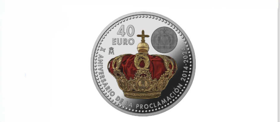 Moneda conmemorativa del décimo reinado de Don Felipe