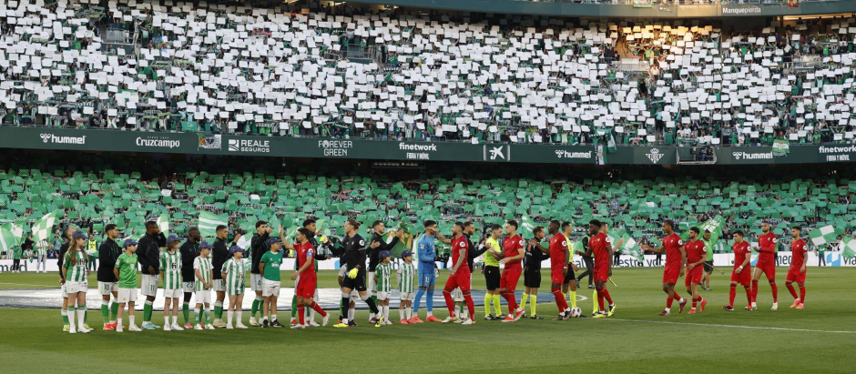 Imagen del último derbi de Sevilla esta pasada jornada
