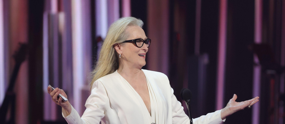 Meryl Streep, en los Premios iHeart Radio en Los Ángeles en 2024